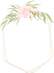 Watercolor Floral Frame