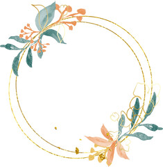 Watercolor Floral Frame