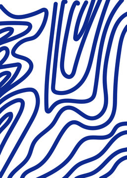 Graphic Blue Lines Background 