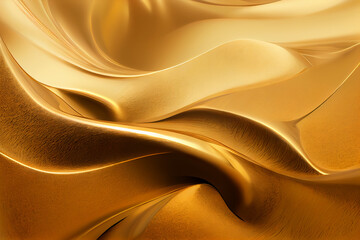 Luxury smooth elegant golden silky background. 2d illustration