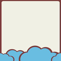 The frame of sky for paper note