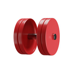 dumbbell weights isolated on white