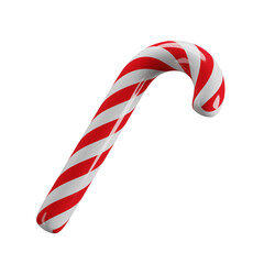 candy cane isolated on white