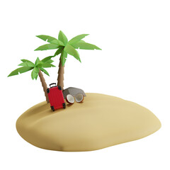 palm tree on the beach