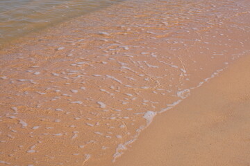 bstract sand of beach and soft wave background