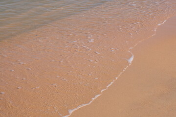 bstract sand of beach and soft wave background