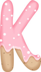 Sweet Cookie Alphabet K