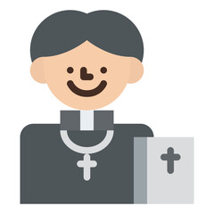 priest occupation job profession icon