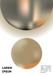 Vector Gradient Colorful Cover. Holographic Abstract Background Poster Design Template.