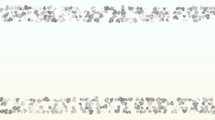 Realistic Background with Confetti of Hearts Glitter Particles. St. Valentine Day. Celebration pattern. Light Spots. Explosion of Confetti. Glitter Vector Illustration. Design for Banner.