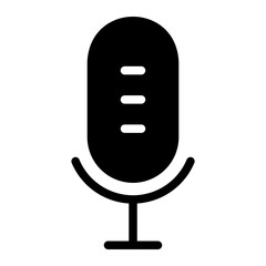 microphone glyph icon