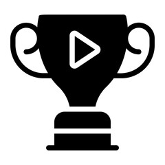trophy glyph icon