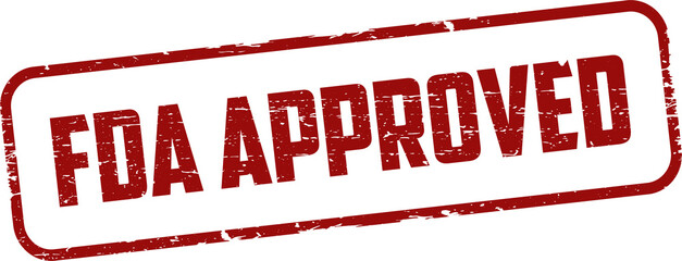 FDA Approved Food and Drug Administration stamp, symbol, label, badge, logo, seal - obrazy, fototapety, plakaty