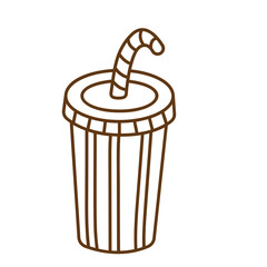 soft drink hand drawn