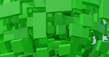 Abstract background of 3d cubes made in Blender