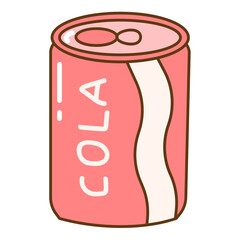 cola cans hand drawn