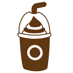 ice coffee hand drawn