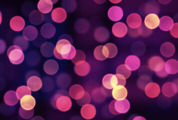 背景素材_夜景_玉ボケ