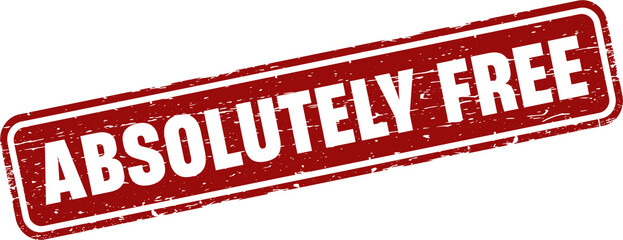 ABSOLUTELY FREE grunge rubber stamp