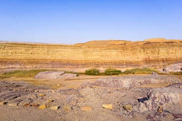 Ramon Crater Colors National Park in Negev desert, Israel