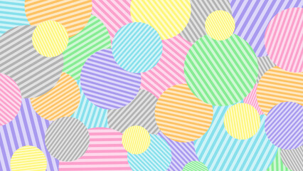 ストライプ水玉デザイン背景