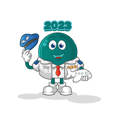 2023 pilot mascot. cartoon vector