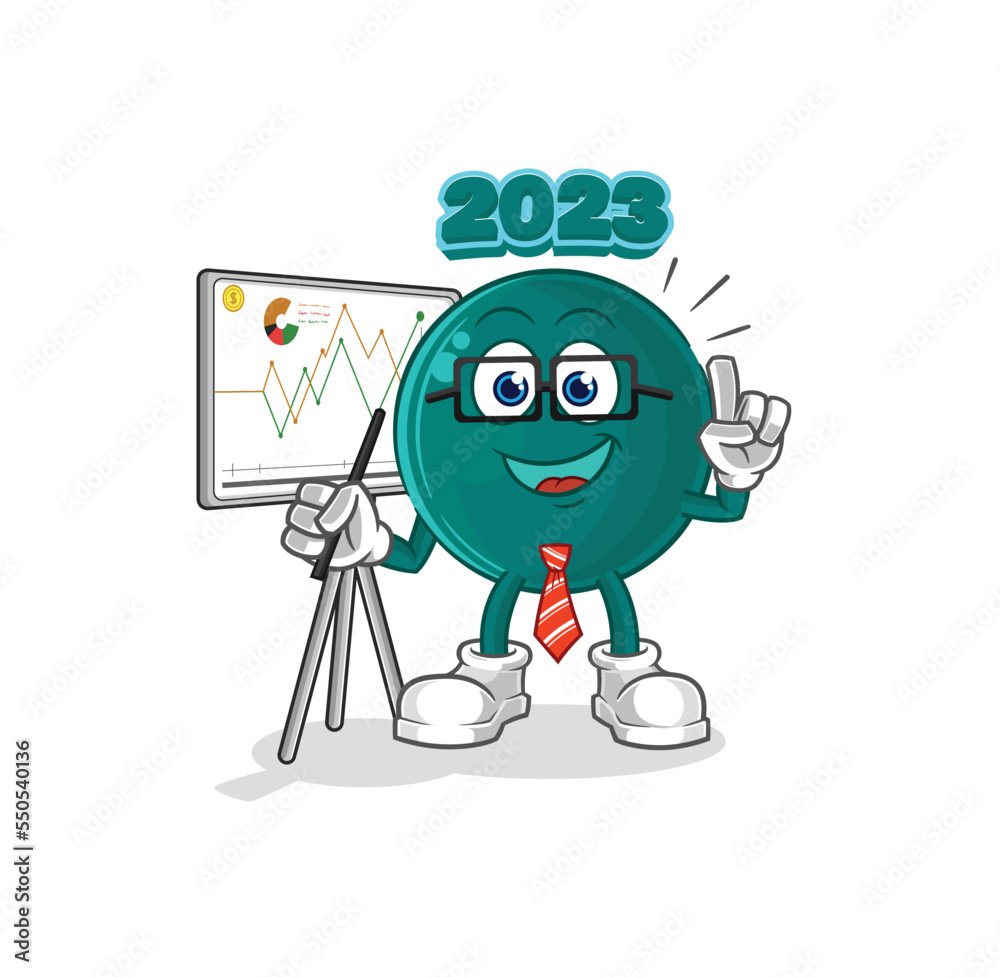 Canvas Prints 2023 marketing character. cartoon mascot vector