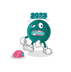 2023 zombie character.mascot vector