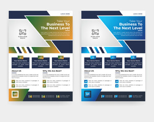 Minimal creative business flyer design template in A4 size