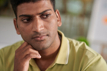 Obraz premium Pensive UX Designer