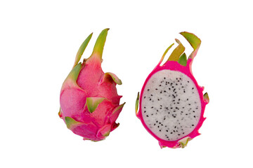 Dragon fruit isolated on white background