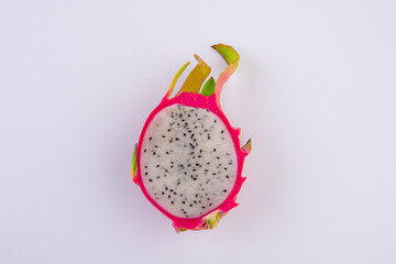 Dragon fruit isolated on white background