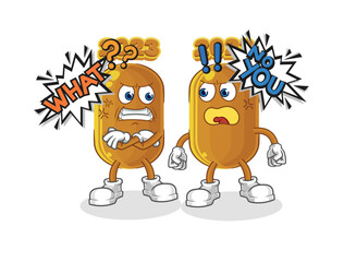 2023 new year arguing each other cartoon vector
