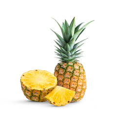 fresh pineapple isolated on transparent png
