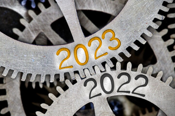 Metal Wheels with New Year 2023