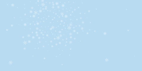 Snowy christmas background. Subtle flying snow