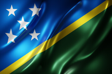 Solomon Islands 3d flag - 550550736