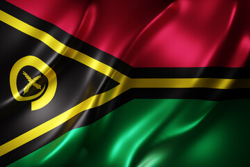 Vanuatu 3d flag - 550550751