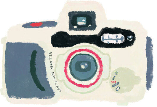 vintagee film camera illustration