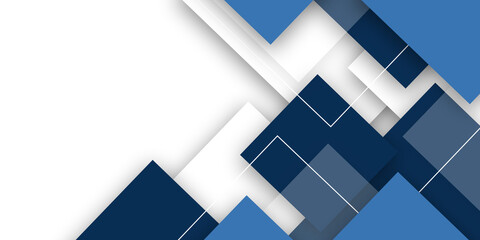 Abstract business presentation geometric square template