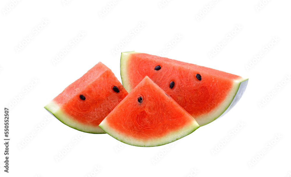 Poster fresh watermelon on  transparent png