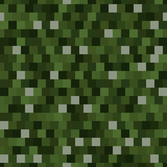 Abstract seamless pattern with green colored chaotic square tiles