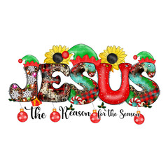 Christmas Jesus Sublimation 