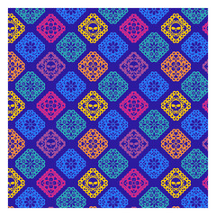Colorful seamless mexican perforated papel picado banner. Dia de los muertos. vector with traditional mexican paper cut 