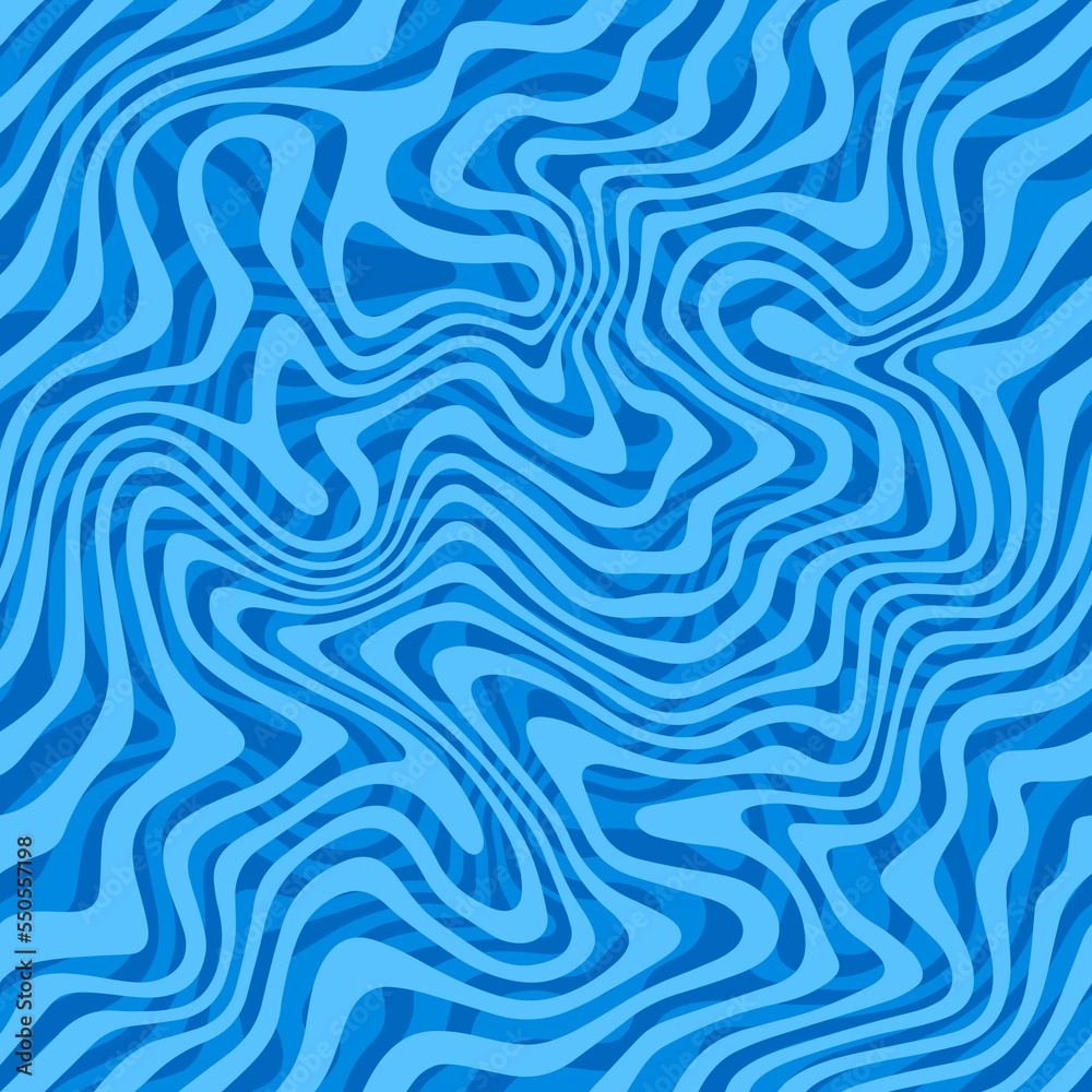 Poster vector water ripple seamless pattern. pool surface background. abstract sea waves illustration