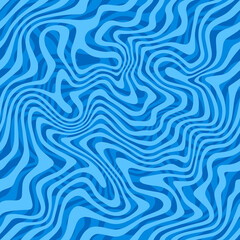 Vector Water Ripple Seamless Pattern. Pool Surface Background. Abstract Sea Waves Illustration
