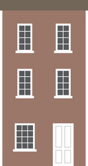 Fototapeta premium row house vector illustration