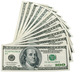 one hundred dollar bills