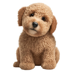 Adorable miniature goldendoodle dog