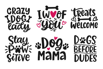 Love Dog lettering set